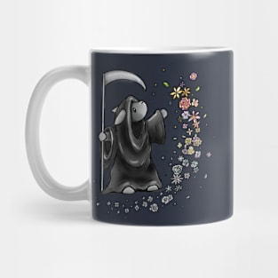 ‘Don’t be afraid’ rabbit grim reaper Mug